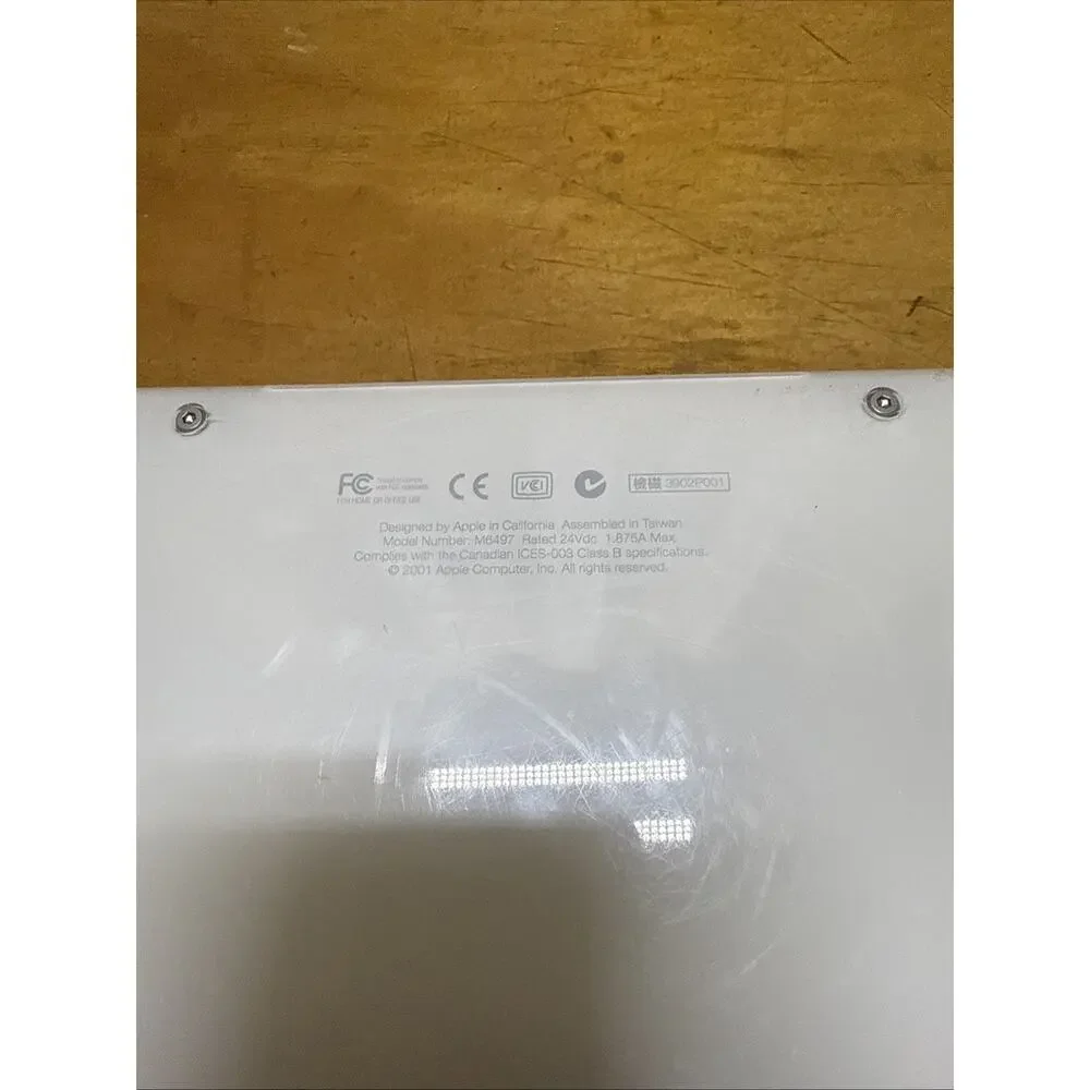 Vintage 2001 Apple iBook Laptop PowerPC G3 M6497 Power Tested